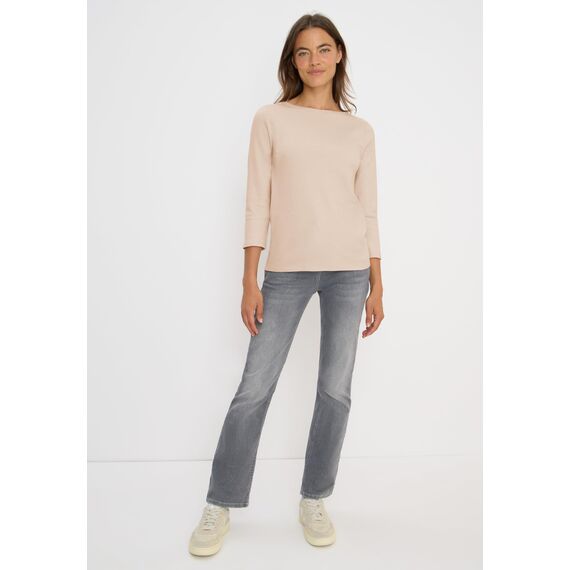 Damen Basic Shirt in Unifarbe