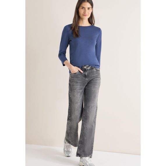 Damen Basic Shirt in Unifarbe