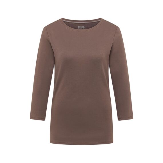 Damen Basic Shirt in Unifarbe
