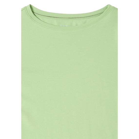 Damen Basic Shirt in Unifarbe