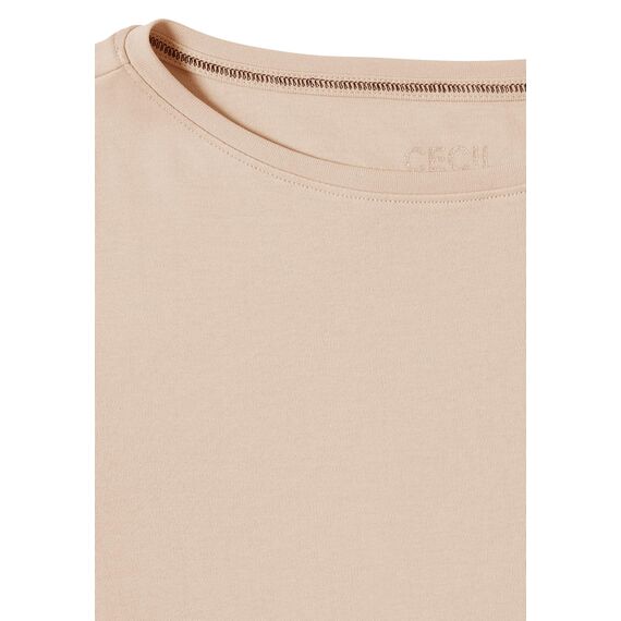 Damen Basic Shirt in Unifarbe