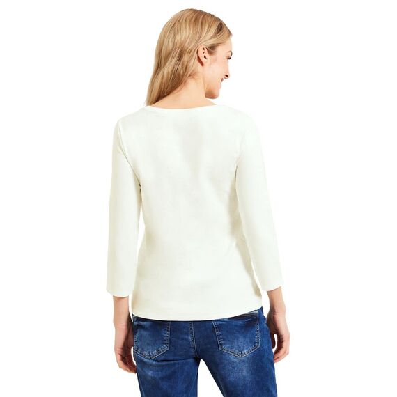 Cecil Damen Basic Shirt in Unifarbe