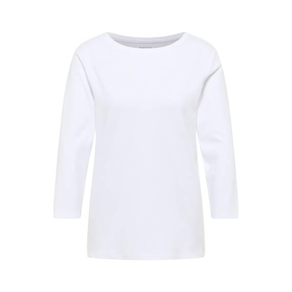 Damen Basic U-Boot Shirt