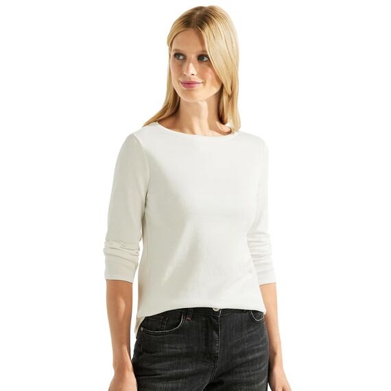 Cecil Damen Basic Shirt in Unifarbe