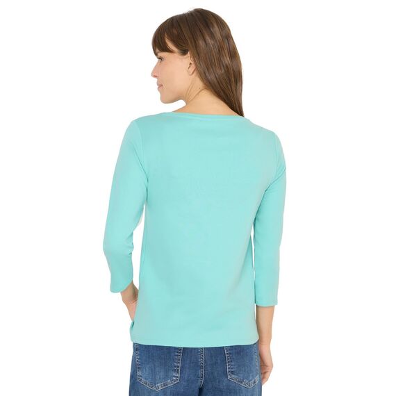 Damen Basic Shirt in Unifarbe