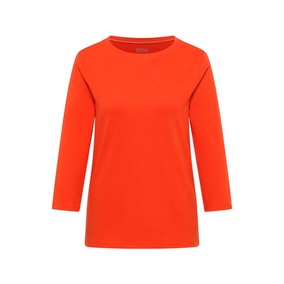 Damen Basic Shirt in Unifarbe