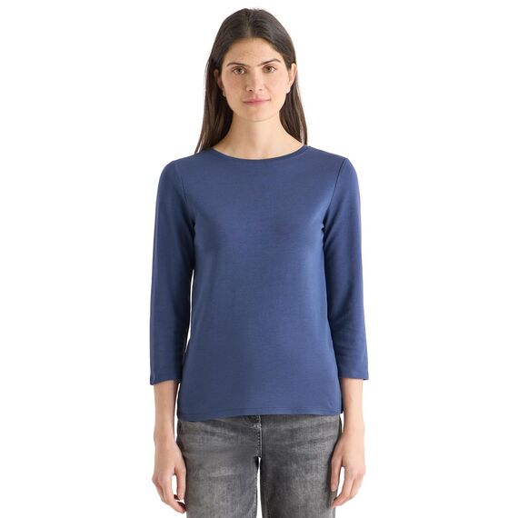 Damen Basic Shirt in Unifarbe