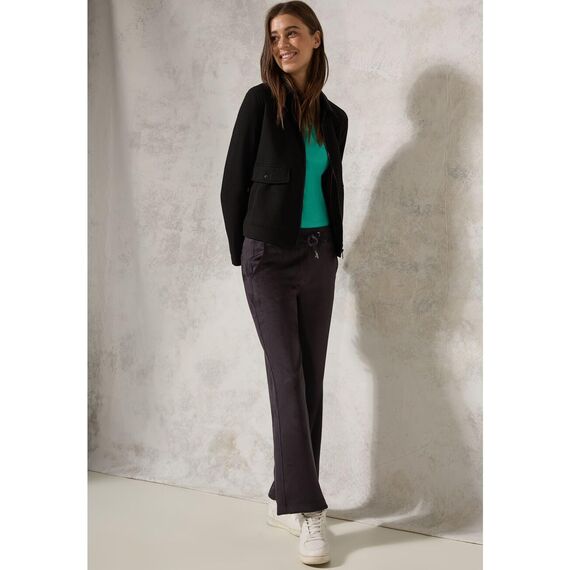 Cecil Damen B317389 Basic T-Shirt In Unifarbe, Aventurine Green,S