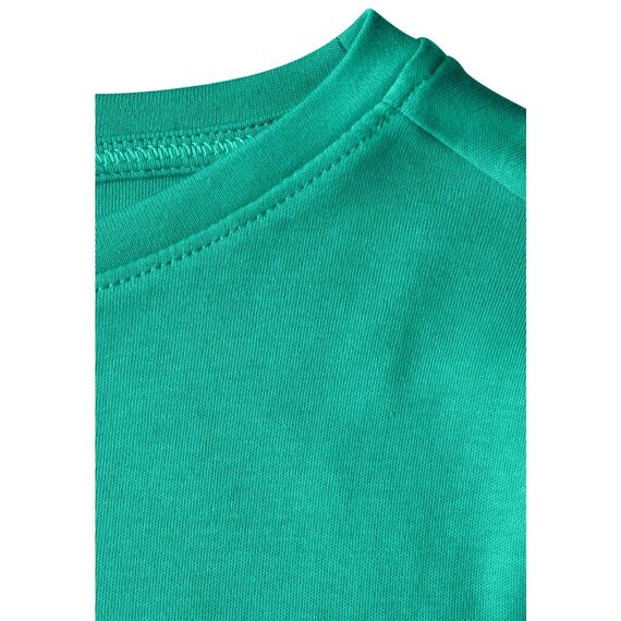 Cecil Damen B317389 Basic T-Shirt In Unifarbe, Aventurine Green,S