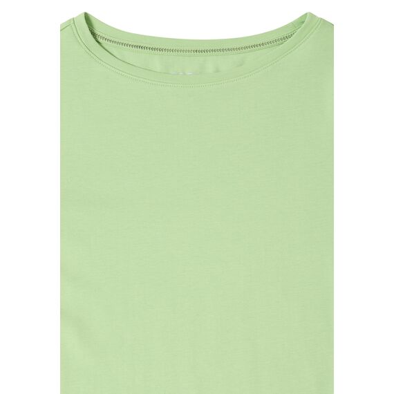 Damen Basic Shirt in Unifarbe