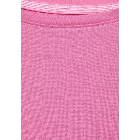 Cecil Damen B317389 Basic Baumwollshirt U-Boot Ausschnitt, Frosted Rose, S