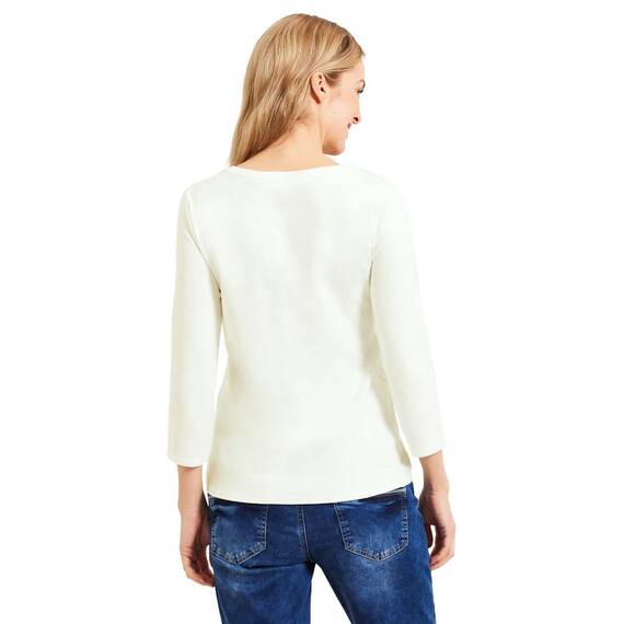 Cecil Damen Basic Shirt in Unifarbe