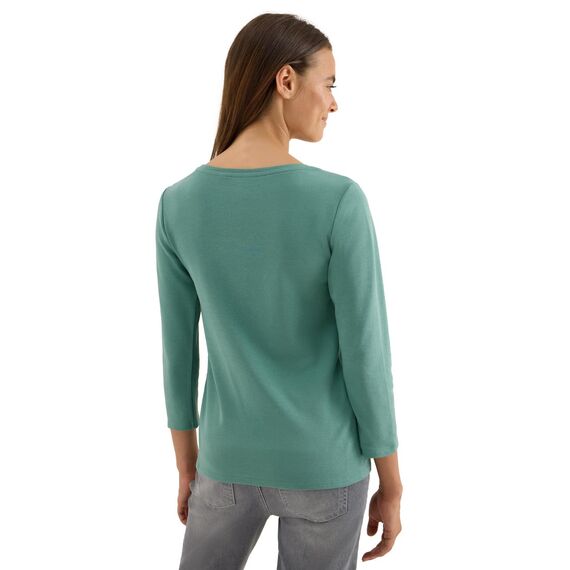 Damen Basic Shirt in Unifarbe