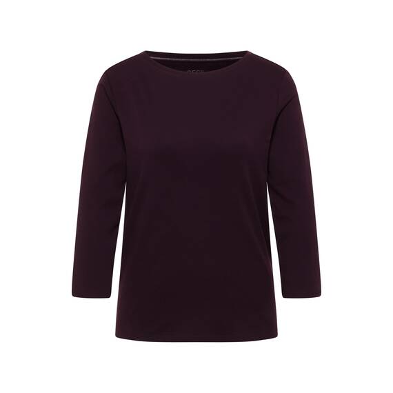 Damen Basic U-Boot Shirt