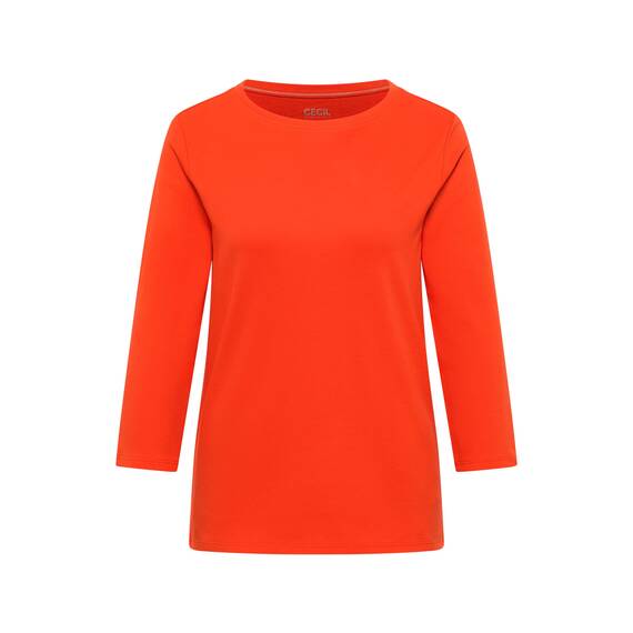 Damen Basic Shirt in Unifarbe