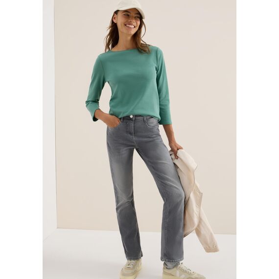 Damen Basic Shirt in Unifarbe