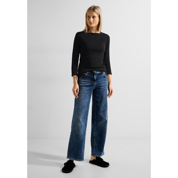 Cecil Damen Basic Shirt in Unifarbe
