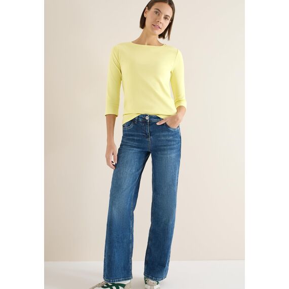 Damen Basic Shirt in Unifarbe