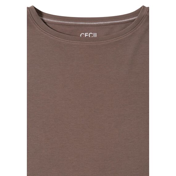 Damen Basic Shirt in Unifarbe