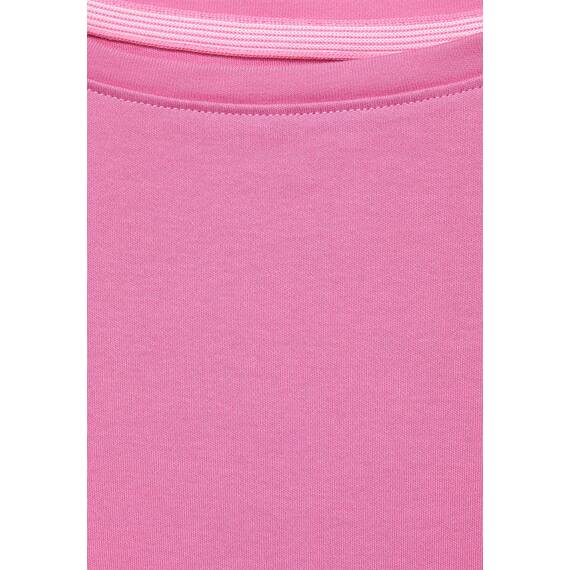 Cecil Damen B317389 Basic Baumwollshirt U-Boot Ausschnitt, Frosted Rose, L