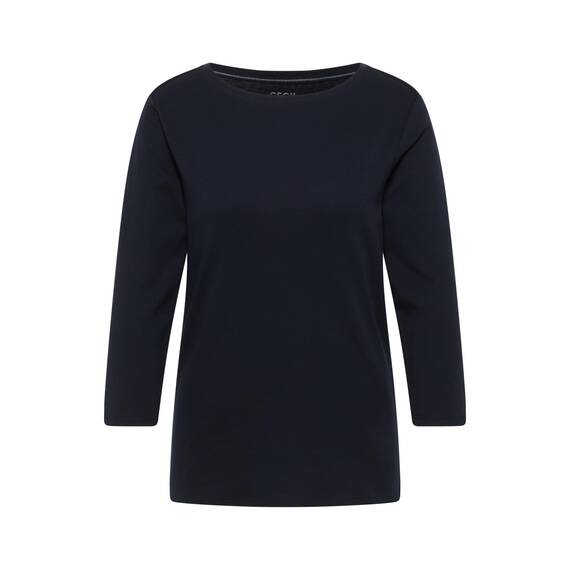 Cecil Damen Basic U-Boot Shirt