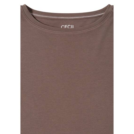 Damen Basic Shirt in Unifarbe