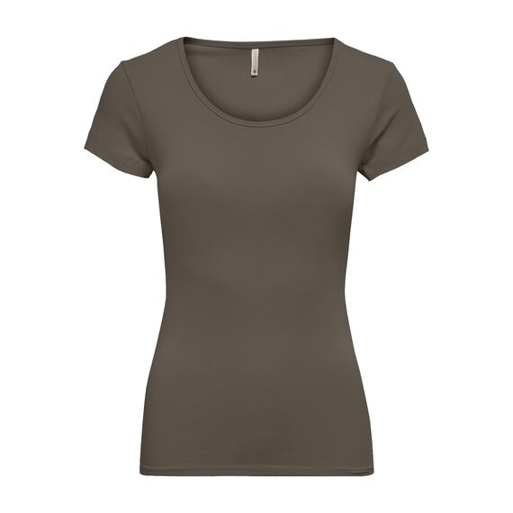 ONLY 3er Pack Damen T-Shirt schwarz oder weiß Kurzarm lang Basic Sommer T-Shirts XS S M L XL 15209153 (Farb Mix 6, M)