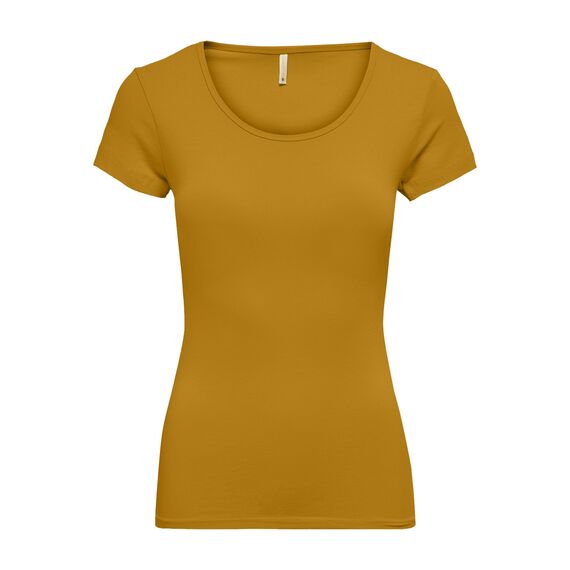 ONLY 3er Pack Damen T-Shirt schwarz oder weiß Kurzarm lang Basic Sommer T-Shirts XS S M L XL 15209153 (Farb Mix 6, M)