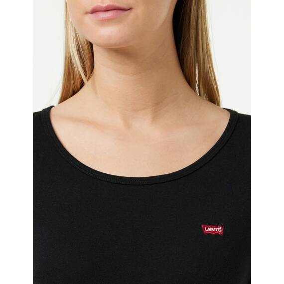 Levi's Damen 2-Pack Tee T-Shirt, White +/Mineral Black, M