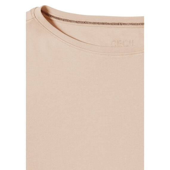 Damen Basic Shirt in Unifarbe