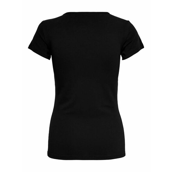 ONLY Damen Onllive Love S/S O-Neck Top JRS Blouse, Schwarz, M EU