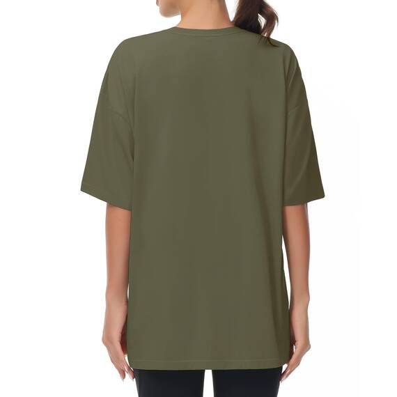 THE GYM PEOPLE Damen Kurzärmeliges mit Rundhalsausschnitt Übergroße T-Shirts Basic Baumwolle Shirts