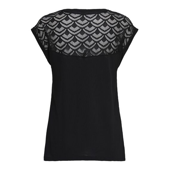 ONLY Damen Regular Fit T-Shirt onlNICOLE S/S Mix TOP NOOS 15151008, Einfarbig, Gr. 40 (Herstellergröße: L), Schwarz (Black)