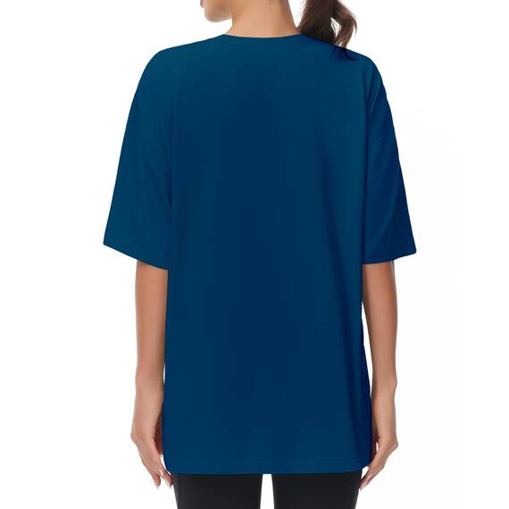 THE GYM PEOPLE Damen Kurzärmeliges mit Rundhalsausschnitt Übergroße T-Shirts Basic Baumwolle Shirts
