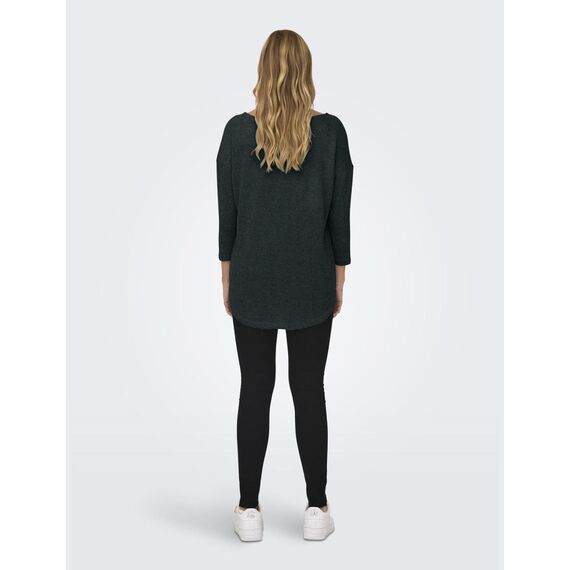 ONLY Damen Onlalba 3/4 Top JRS Noos Langarmshirt, Dark Sea,M