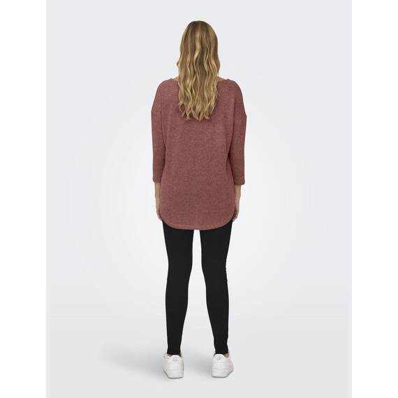 ONLY Damen Onlalba 3/4 Top JRS Noos Langarmshirt, Canyon Rose,M