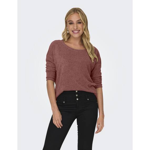 ONLY Damen Onlalba 3/4 Top JRS Noos Langarmshirt, Canyon Rose,M