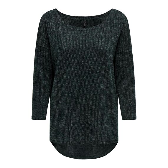 ONLY Damen Onlalba 3/4 Top JRS Noos Langarmshirt, Dark Sea,S