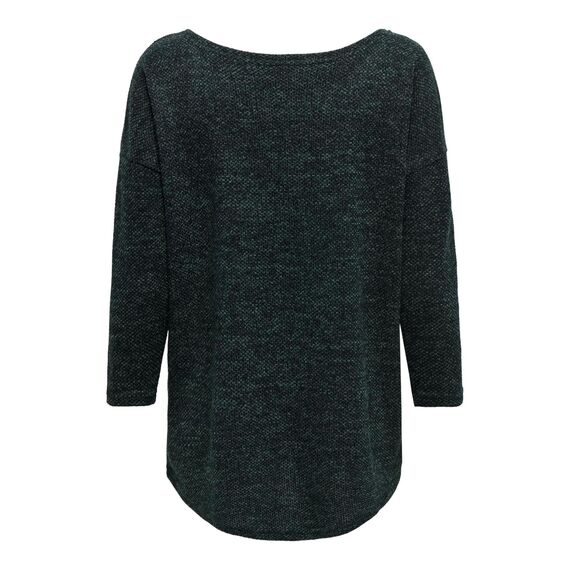 ONLY Damen Onlalba 3/4 Top JRS Noos Langarmshirt, Dark Sea,S