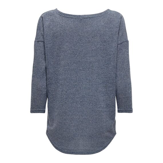 ONLY Damen Onlalba 3/4 Top JRS Noos Langarmshirt, Windward Blue,L