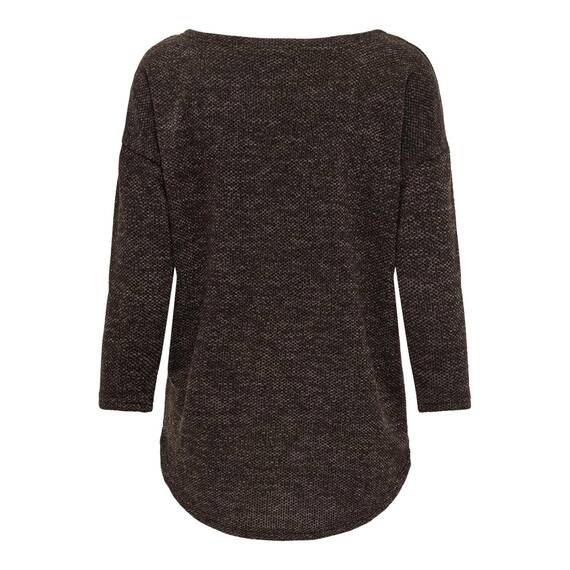 ONLY Damen Onlalba 3/4 Top JRS Noos Langarmshirt, Dark Earth,M
