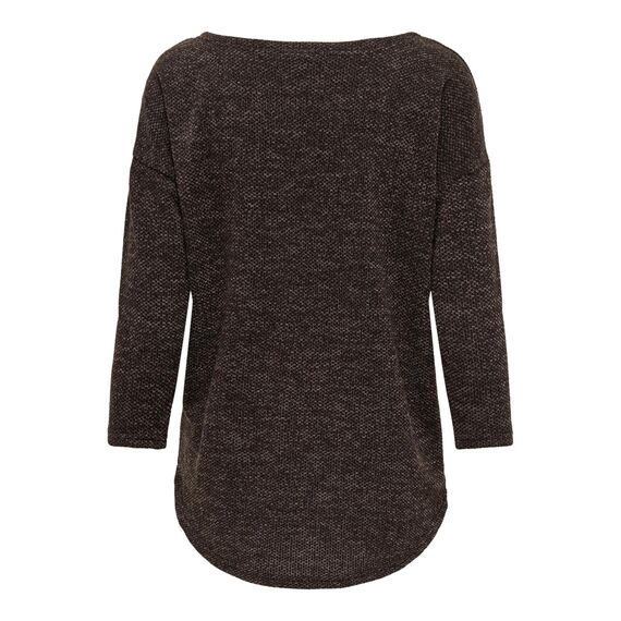 ONLY Damen Onlalba 3/4 Top JRS Noos Langarmshirt, Dark Earth,XL