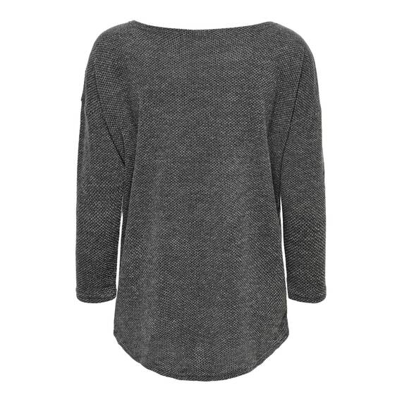 ONLY Damen ONLALBA 3/4 JRS NOOS Top, Dark Grey Melange,XXS