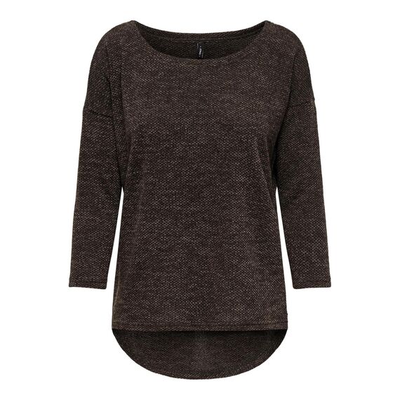 ONLY Damen Onlalba 3/4 Top JRS Noos Langarmshirt, Dark Earth,XL