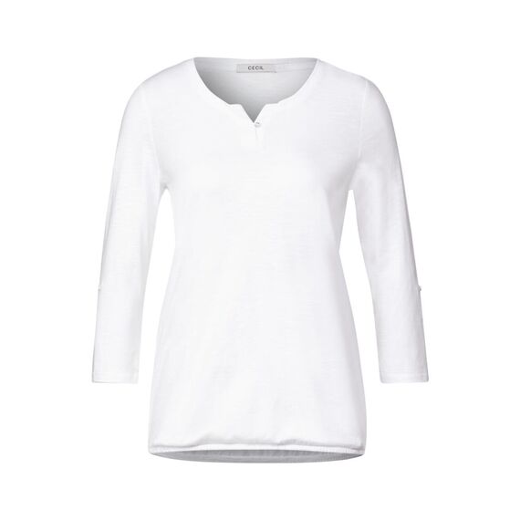 Cecil Damen 313172 Fenja T Shirt, Weiß (White), L EU