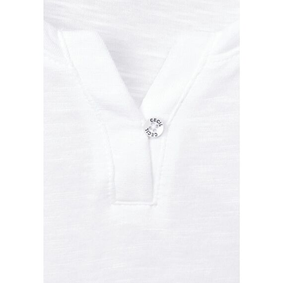 Cecil Damen 313172 Fenja T Shirt, Weiß (White), XL EU