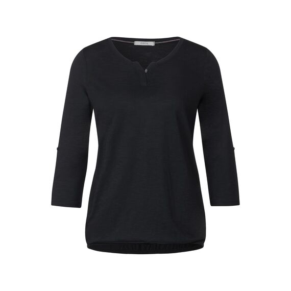 Cecil Damen 313172 Fenja T Shirt, Blau (Deep Blue), XS EU