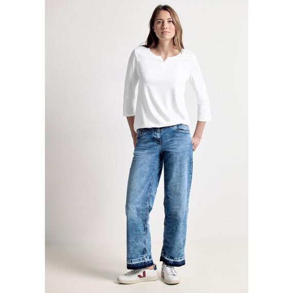 Cecil Damen 313172 Fenja T Shirt, Weiß (White), L EU