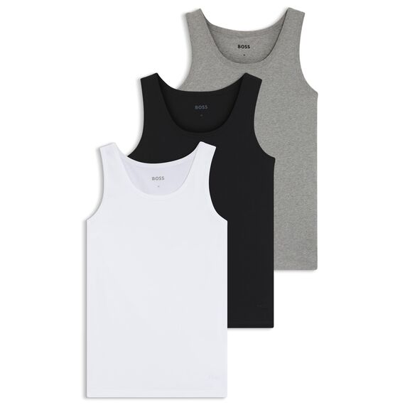BOSS Herren Tank Top, 3er Pack Classic, Sortiert 999, S