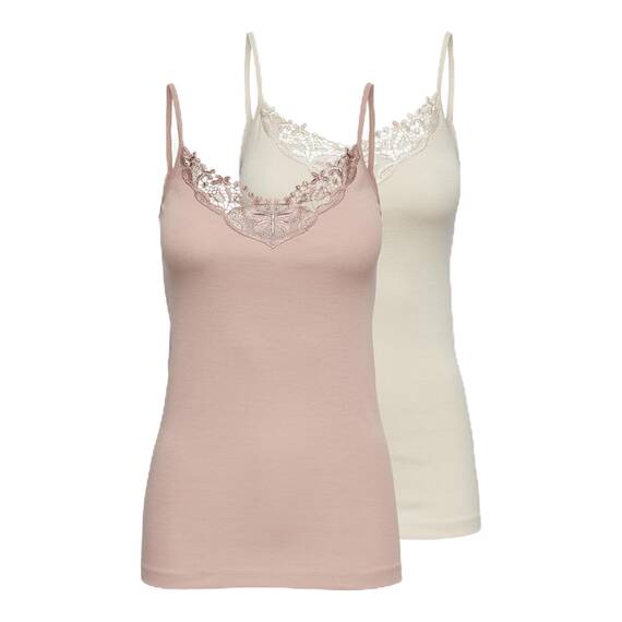 Onlkira Lace Singlet 2Pack Noos